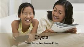  Presentation with video game addiction - Presentation design enhanced with playing video game and reading background and a coral colored foreground