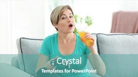  Presentation with soda - Theme having playing videogame and drinking soda background and a teal colored foreground