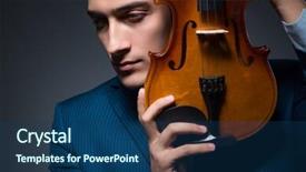  Presentation with young children playing multicultural - Audience pleasing slides consisting of playing violin in dark room backdrop and a  colored foreground