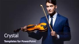  Presentation with young children playing multicultural - Audience pleasing slides consisting of playing violin in dark room backdrop and a  colored foreground