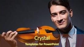  Presentation with young children playing multicultural - Cool new slide deck with playing violin in dark room backdrop and a  colored foreground