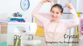  Presentation with copper coils - Amazing slide set having tailor is playing with coil backdrop and a lemonade colored foreground