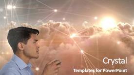  Presentation with digital - Amazing presentation theme having playing with computer game controller backdrop and a coral colored foreground