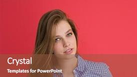  Presentation with positive thoughts - PPT layouts consisting of playing with her long silky background and a  colored foreground