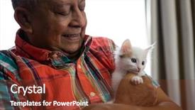  Presentation with community health - Amazing presentation theme having playing with kitten at nursing backdrop and a tawny brown colored foreground