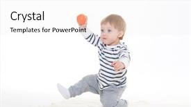  Presentation with sweet - Amazing PPT theme having plays with small orange ball backdrop and a white colored foreground