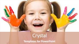  Presentation with bright white - Cool new theme with playschool - portrait of a cute cheerful backdrop and a coral colored foreground