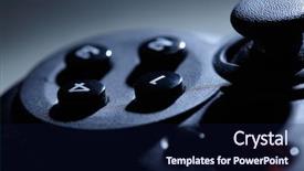  Presentation with controller - Colorful presentation theme enhanced with playstation controller backdrop and a navy blue colored foreground