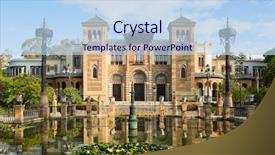  Presentation with america - Slide set featuring plaza de america background and a sky blue colored foreground