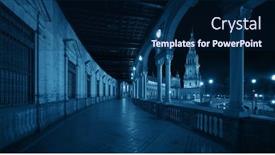  Presentation with espana - Presentation having plaza-de-espana-or-spain background and a navy blue colored foreground