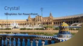  Presentation with espana - PPT layouts consisting of plaza-de-espana-spain-square background and a  colored foreground