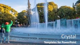  Presentation with independence - Slides featuring plaza-of-spain-in-mendoza background and a teal colored foreground
