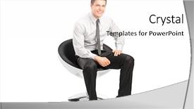  Presentation with diverse young adults - Amazing theme having pleasant person - young handsome malesitting on chairand backdrop and a white colored foreground