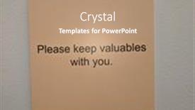  Presentation with keep calm terminal - Theme enhanced with please-keep-your-valuables background and a coral colored foreground