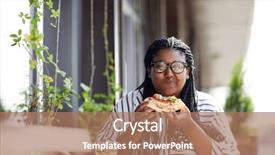  Presentation with taste - Amazing theme having pleased young woman eating yummy backdrop and a coral colored foreground