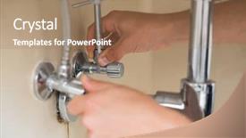  Presentation with drain - Cool new slides with plimbing fittings - extreme close up backdrop and a coral colored foreground