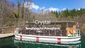  Presentation with passengers - Theme featuring plitvice-april-6-passengers-boarding background and a violet colored foreground