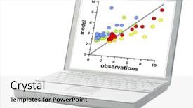  Presentation with business research - Audience pleasing presentation consisting of plot - scatter graph of model backdrop and a white colored foreground