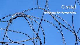  Presentation with land - Colorful presentation design enhanced with plot of land is covered backdrop and a teal colored foreground