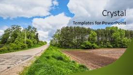  Presentation with wisconsin - Beautiful slides featuring plowed field in south central backdrop and a light blue colored foreground