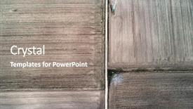  Presentation with agriculture - Cool new presentation theme with plowed fiels and road backdrop and a  colored foreground