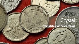  Presentation with clam shell - Slides having plta - coins of spain botafumeiro background and a gray colored foreground