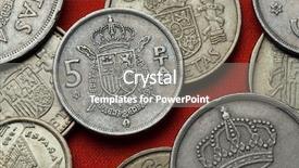 Presentation with spain - Colorful slides enhanced with plta - coins of spain coat backdrop and a  colored foreground