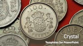  Presentation with pancasila indonesia coat of arms - Slides consisting of plta - coins of spain coat background and a violet colored foreground