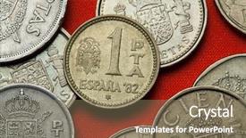  Presentation with pancasila indonesia coat of arms - Colorful slides enhanced with plta - coins of spain coat backdrop and a coral colored foreground