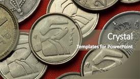  Presentation with stylized - Amazing PPT theme having plta - coins of spain stylized sailboats backdrop and a  colored foreground