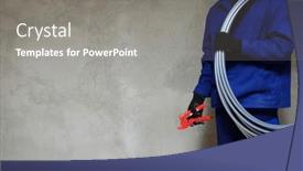  Presentation with systems - PPT layouts with plumber-and-plastic-pipes background and a gray colored foreground