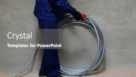  Presentation with systems - PPT layouts enhanced with plumber-and-plastic-pipes background and a gray colored foreground