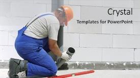  Presentation with pvc - Cool new presentation theme with plumber fitting pvc sewage pipes backdrop and a light gray colored foreground