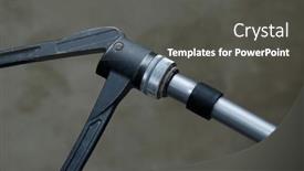  Presentation with systems - PPT theme consisting of plumber-installing-plastic-pipes-doing background and a dark gray colored foreground