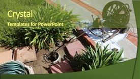  Presentation with sewer - Theme consisting of plumber unclogs a sewer drain background and a tawny brown colored foreground