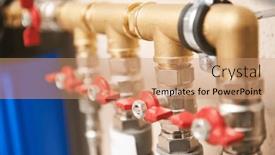  Presentation with plumbing - Slide set enhanced with plumbing-service-pipes-connection background and a coral colored foreground