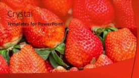  Presentation with strawberries - Slide set consisting of plump-and-juicy-strawberries-ready background and a red colored foreground