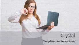  Presentation with white brick - Theme featuring  background and a  colored foreground