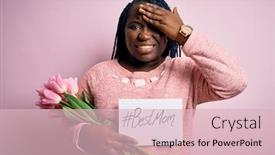  Presentation with african american mothers - Slides featuring plus-size-african-american-woman background and a lemonade colored foreground