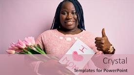  Presentation with african american mothers - Theme enhanced with plus-size-african-american-woman background and a lemonade colored foreground