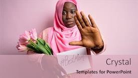  Presentation with african american mothers - Colorful PPT theme enhanced with plus-size-african-american-woman backdrop and a lemonade colored foreground