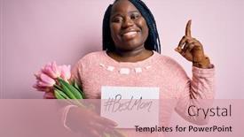  Presentation with african american woman question - Cool new PPT theme with plus-size-african-american-woman backdrop and a lemonade colored foreground