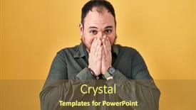  Presentation with beard - Slide set featuring plus-size-hispanic-man background and a tawny brown colored foreground