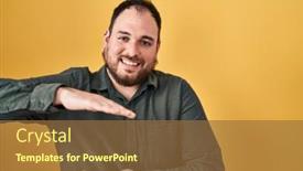  Presentation with beard - Theme featuring plus-size-hispanic-man background and a  colored foreground