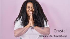  Presentation with forgiveness - Slide deck having plus-size-hispanic-woman-standing background and a lemonade colored foreground