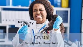  Presentation with cruelty - Presentation theme consisting of plus-size-hispanic-woman-working background and a light blue colored foreground