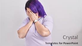  Presentation with woman crying - 