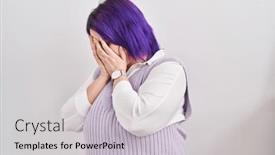  Presentation with woman crying - 