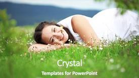  Presentation with beautiful nature - Slides enhanced with plus size women - casual outdoor portrait of young background and a seafoam green colored foreground