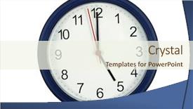  Presentation with clock - PPT layouts enhanced with pm - clock showing 5 o'clock background and a cream colored foreground